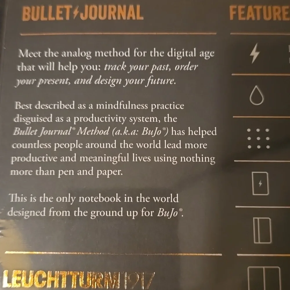 ❤️BUY 5 GET 3 FREE  Bullet Journal Edition 2, Black, Retail  $31.50US